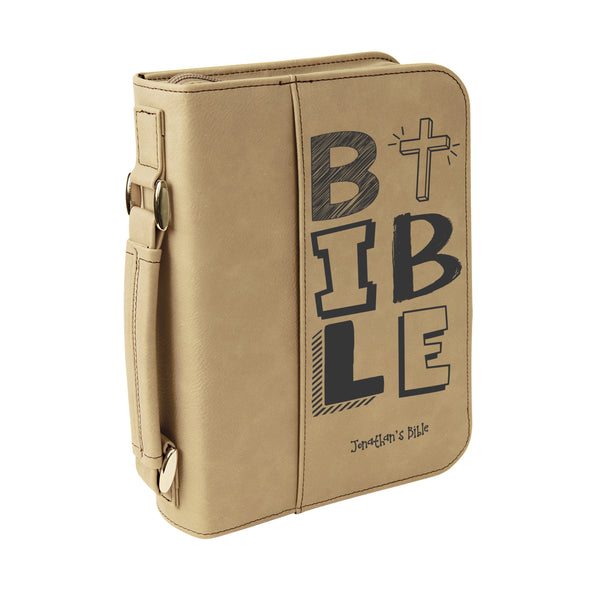 Personalized Bible Case, BIBLE, Kids Bible Cover,  Zip Cover, Custom Bible Cover,  Customized Bible Cover, Engraved Bible Cover, Bible Case, Inspirational Bible Cover, Scripture Bible Case