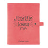 Personalized Bible Cover, Jesus Loves Me, Kid's Bible, Snap Cover, Custom Bible Cover, Customized Bible Cover, Engraved Bible Cover, Inspirational Bible Cover