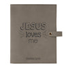 Personalized Bible Cover, Jesus Loves Me, Kid's Bible, Snap Cover, Custom Bible Cover, Customized Bible Cover, Engraved Bible Cover, Inspirational Bible Cover