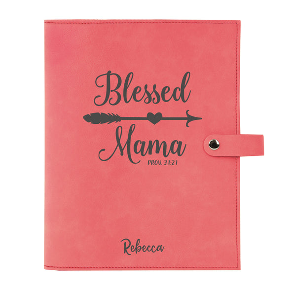 Personalized Bible Cover, Blessed Mama, Proverbs 31:21, Bible Study, Snap Cover, Custom Bible Cover, Customized Bible Cover, Engraved Bible Cover, Inspirational Bible Cover