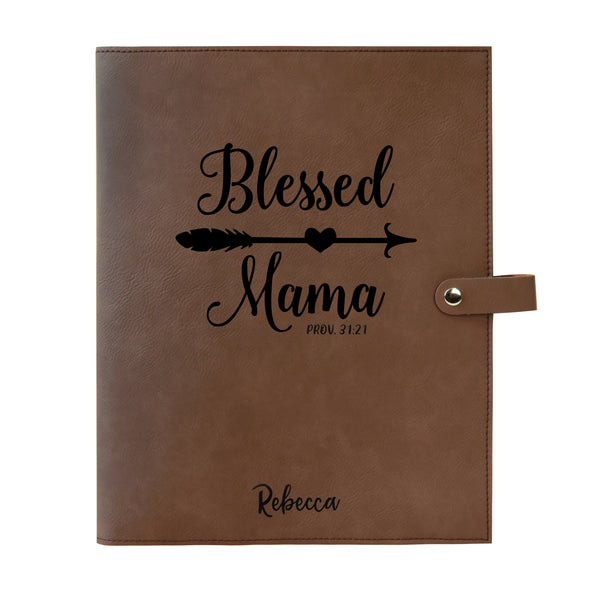 Personalized Bible Cover, Blessed Mama, Proverbs 31:21, Bible Study, Snap Cover, Custom Bible Cover, Customized Bible Cover, Engraved Bible Cover, Inspirational Bible Cover