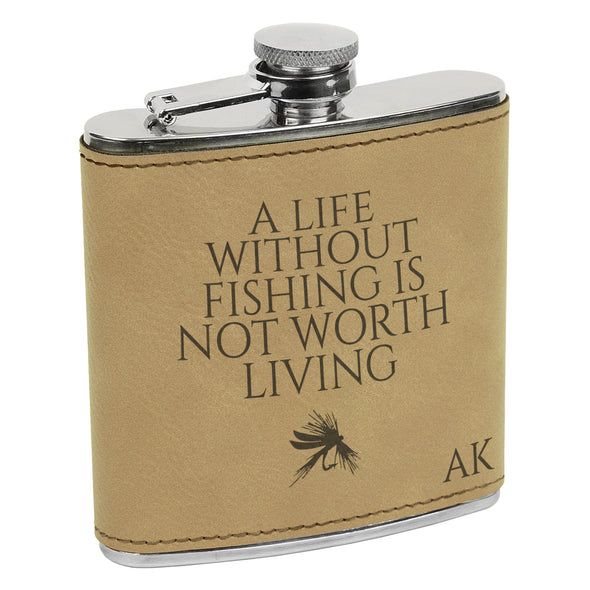 Life Without Fishing Flask, Fisherman Flask, Flask for Fishing, Fishing Flask, Custom Flask, Personalized Flask