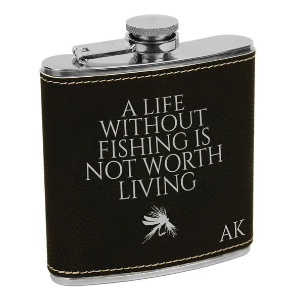 Life Without Fishing Flask, Fisherman Flask, Flask for Fishing, Fishing Flask, Custom Flask, Personalized Flask