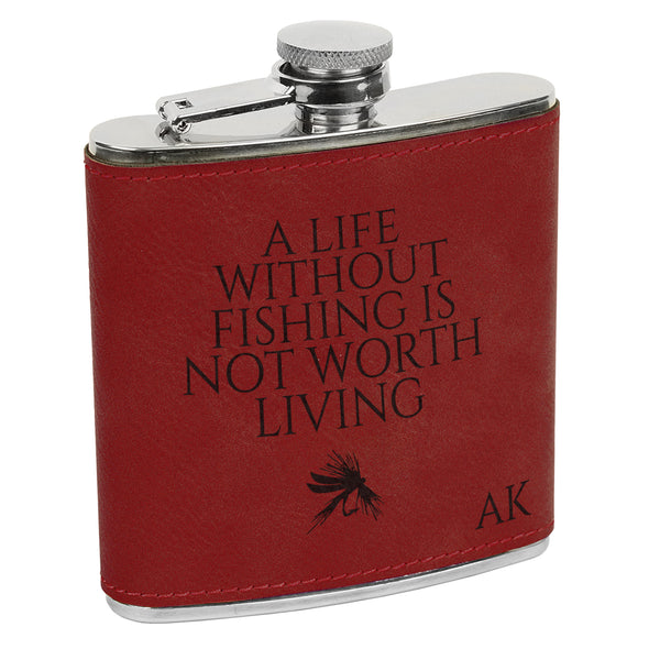 Life Without Fishing Flask, Fisherman Flask, Flask for Fishing, Fishing Flask, Custom Flask, Personalized Flask