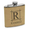 Big Initial & Name Flask, Custom Engraved Flask with Name, Custom Flask, Personalized Flask