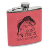 Gone Fishin Flask, Fisherman Flask, Flask for Fishing, Fishing Flask, Custom Flask, Personalized Flask