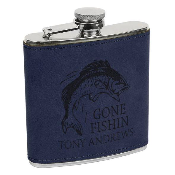 Gone Fishin Flask, Fisherman Flask, Flask for Fishing, Fishing Flask, Custom Flask, Personalized Flask