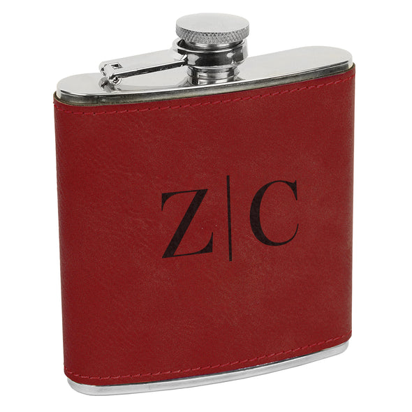 Classic Initial Flask, Custom Engraved Flask with initials, Custom Flask, Personalized Flask