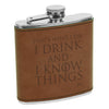 Game of Thrones Flask, Custom Engraved Flask with Initials, Custom Flask, Personalized Flask