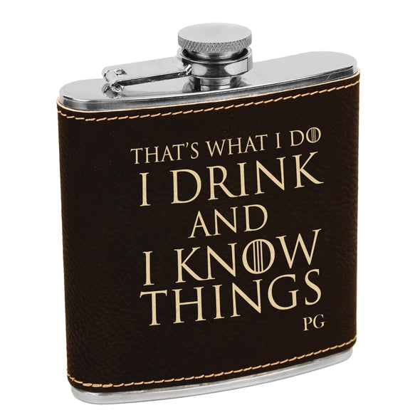 Game of Thrones Flask, Custom Engraved Flask with Initials, Custom Flask, Personalized Flask