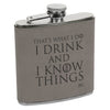 Game of Thrones Flask, Custom Engraved Flask with Initials, Custom Flask, Personalized Flask