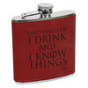 Game of Thrones Flask, Custom Engraved Flask with Initials, Custom Flask, Personalized Flask