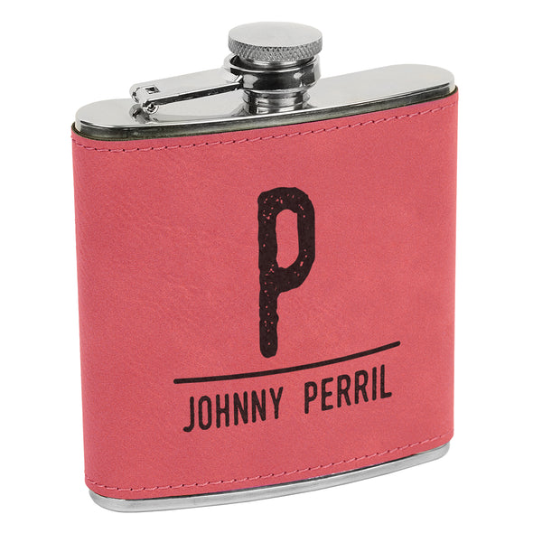 Custom Initial & Last name Flask, Custom Engraved Flask with Initials, Custom Flask, Personalized Flask