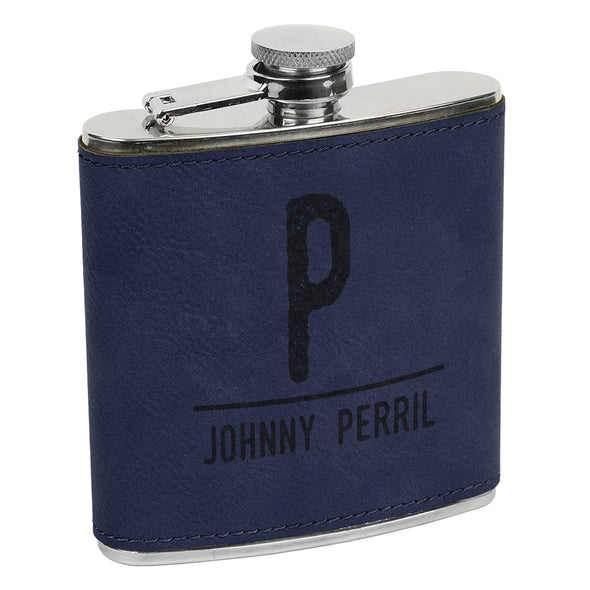 Large custom Initial Flask, Custom Engraved Flask with Initials, Custom Flask, Personalized Flask