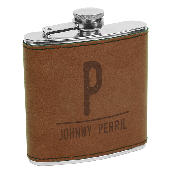 Custom Initial & Last name Flask, Custom Engraved Flask with Initials, Custom Flask, Personalized Flask