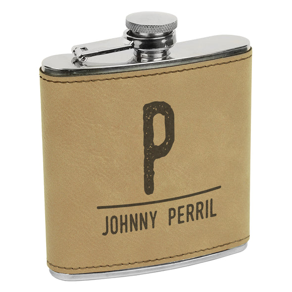 Custom Initial & Last name Flask, Custom Engraved Flask with Initials, Custom Flask, Personalized Flask