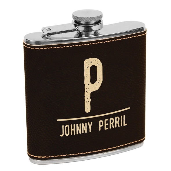 Custom Initial & Last name Flask, Custom Engraved Flask with Initials, Custom Flask, Personalized Flask