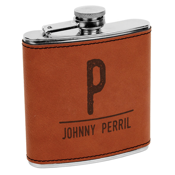 Custom Initial & Last name Flask, Custom Engraved Flask with Initials, Custom Flask, Personalized Flask