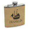 Customized Last Name Flask, Ship Captain Flask, Custom Flask, Personalized Flask