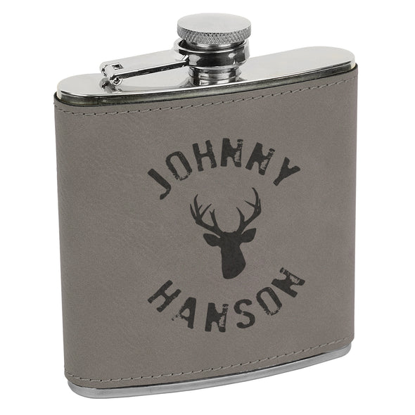 Deer Flask, Custom Name Flask, Hunting Flasks, Custom Flask, Personalized Flask