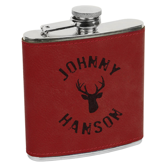 Deer Flask, Custom Name Flask, Hunting Flasks, Custom Flask, Personalized Flask