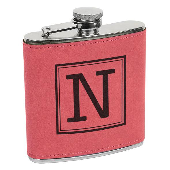 Custom Initial Flasks, Initial Flask, Custom Flask, Personalized Flask