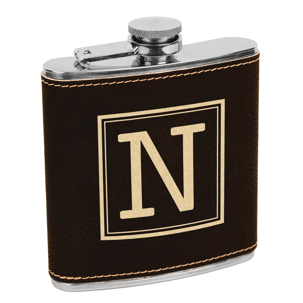 Custom Initial Flasks, Initial Flask, Custom Flask, Personalized Flask