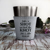 Personalized Shot Glass, Custom Shot Glass, Wedding Favor "Jake & Allie"