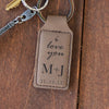 Personalized Engraved Genuine Leather Key Chain