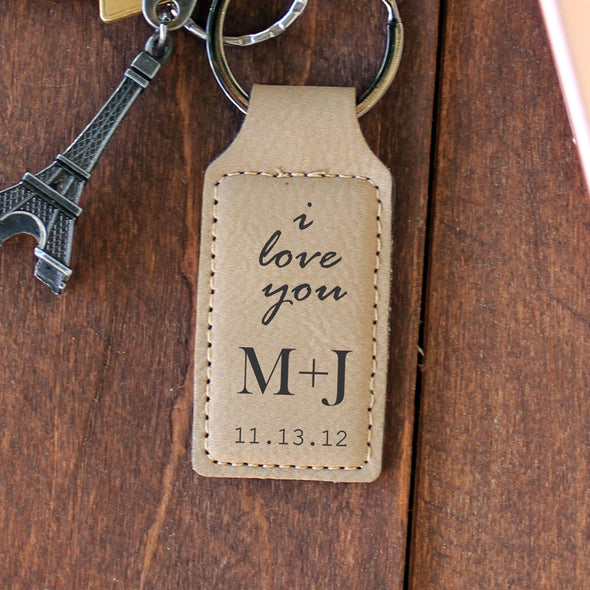 Personalized Engraved Genuine Leather Key Chain