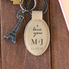 Personalized Engraved Genuine Leather Key Chain