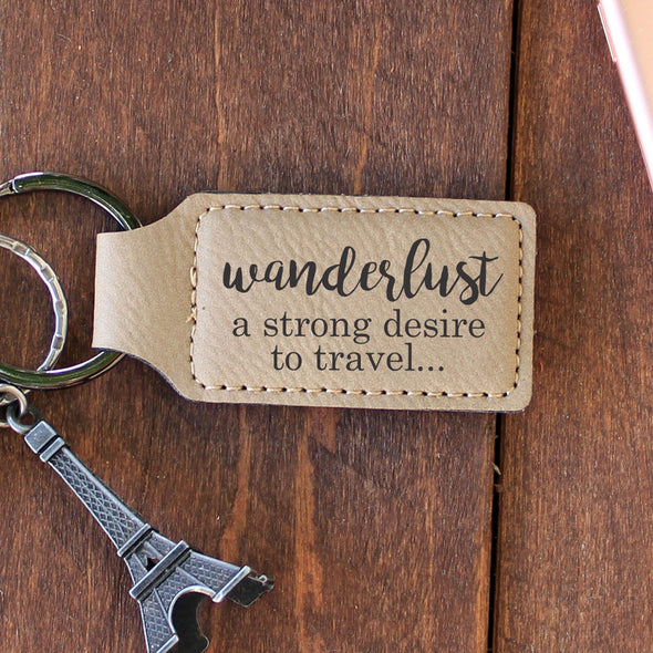 Personalized Engraved Genuine Leather Key Chain