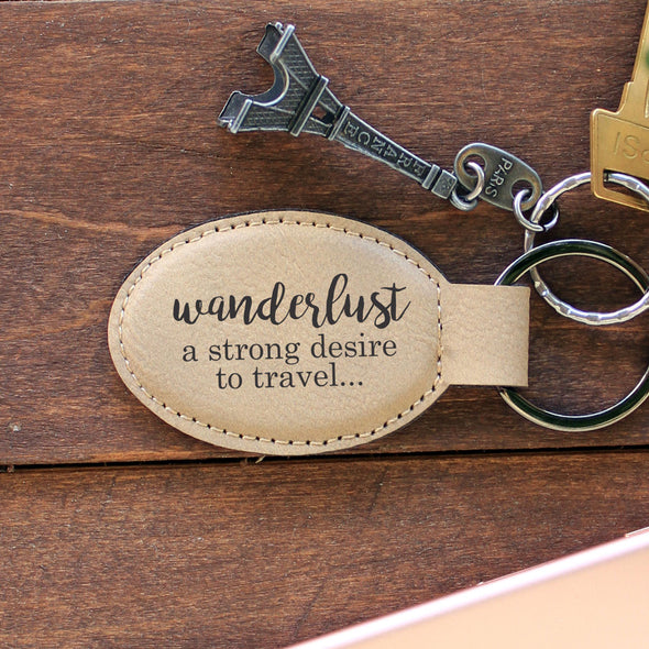 Personalized Engraved Genuine Leather Key Chain