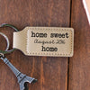 Personalized Engraved Key Chain - "Home Sweet Home"