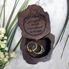 Custom Engraved Ring Box, Wood Ring Box, Engagement Ring Box