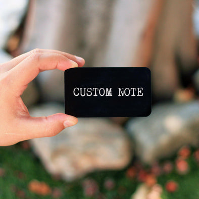 Wallet Note Insert - Custom Note