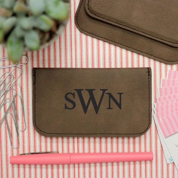 Business Card Holder Name "SWN Monogram"