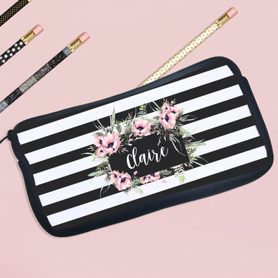 Personalized Pencil Case Floral Design