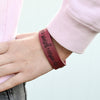 Custom Leatherette Kids Cuff Bracelet "Be yourself, everyone else is taken"