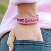 Custom Leatherette Kids Cuff Bracelet "Mermaid at heart"