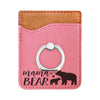 Personalized Mama Bear Phone Wallet, Custom Engraved Phone Wallet, Cell Phone Wallet with Stand, Credit Card Holder, Phone Pocket, Card Caddy, iPhone Wallet Case, Card Holder, Cell Phone Caddy