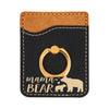 Personalized Mama Bear Phone Wallet, Custom Engraved Phone Wallet, Cell Phone Wallet with Stand, Credit Card Holder, Phone Pocket, Card Caddy, iPhone Wallet Case, Card Holder, Cell Phone Caddy