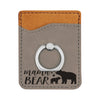 Personalized Mama Bear Phone Wallet, Custom Engraved Phone Wallet, Cell Phone Wallet with Stand, Credit Card Holder, Phone Pocket, Card Caddy, iPhone Wallet Case, Card Holder, Cell Phone Caddy