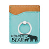 Personalized Mama Bear Phone Wallet, Custom Engraved Phone Wallet, Cell Phone Wallet with Stand, Credit Card Holder, Phone Pocket, Card Caddy, iPhone Wallet Case, Card Holder, Cell Phone Caddy