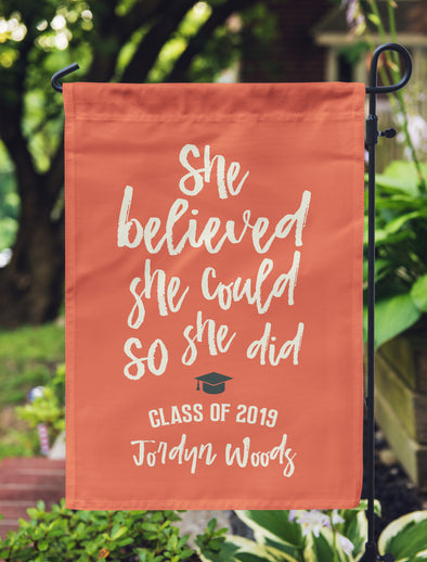 Personalized Flag, Cusotm Graduation Flag, Grad Flag "Jordyn Woods"