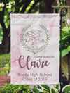 Custom Garden Flag, Graduation Flag, Grad Flag - "Claire"