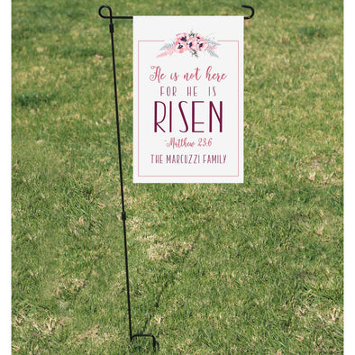 Personalized Flag, He has risen flag, Sunday Flag, Family Flag