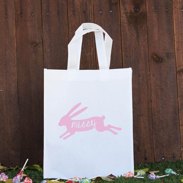 Happy Easter Treat Bag - Pink Rabbit