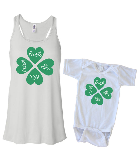 Matching Tank & Onesie - Luck of the Irish