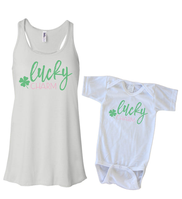 Matching Tank & Onesie - Lucky Charm